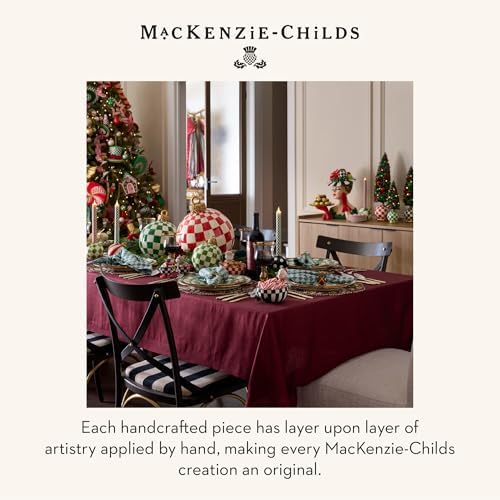MACKENZIE-CHILDS Set of 4 Polyresin Napkin Rings, Cute Napkin-Holder
