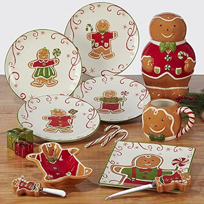 Certified International Holiday Magic Gingerbread Rectangular Serving
