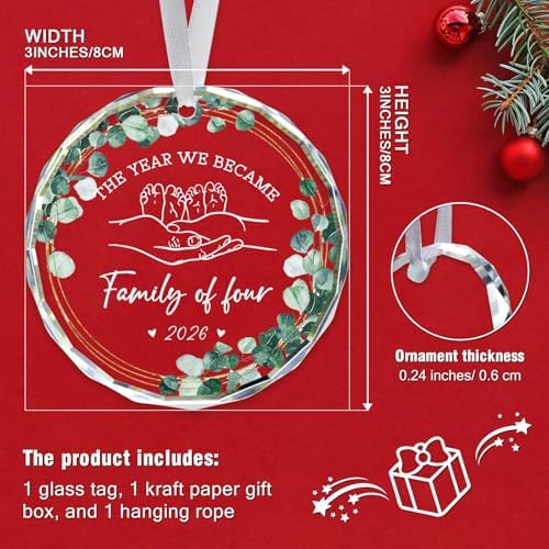 New Parents Gifts for Couples The Year We Became Family of Four 2026