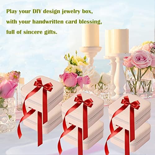 Travel Jewelry Case Bridesmaid Gifts Box,12 Pack Small Jewelry Box