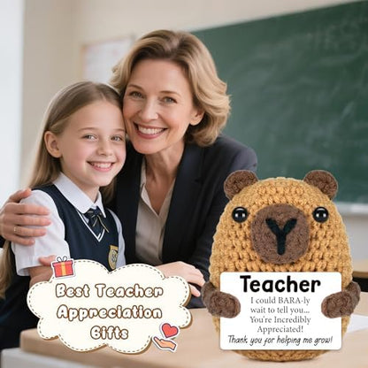 Teacher Gifts for Men Women, Halloween Capybara Teacher Gifts from