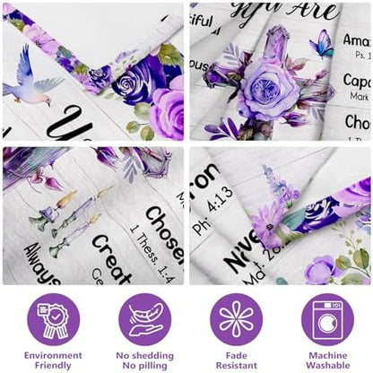 Christian Gifts for Women, Christian Throw Blanket 60" x 50"