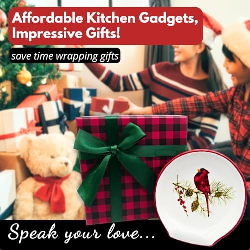 Christmas Spoon Rest - Cardinal Christmas Decorations, Red Christmas