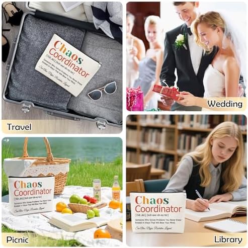 Mxrymvu Chaos Coordinator Gifts Makeup Bags Office Manager