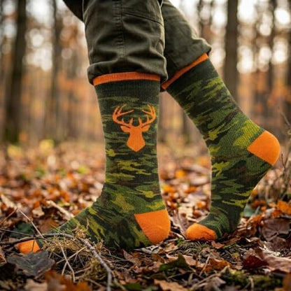Hunting Accessories for Men, Dad - Funny Deer & Duck Hunting Socks