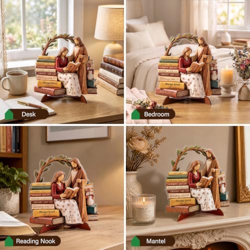 Religious Gifts for Women, God Says I Am Bible Verse Desk Decor for