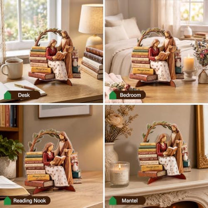 Religious Gifts for Women, God Says I Am Bible Verse Desk Decor for