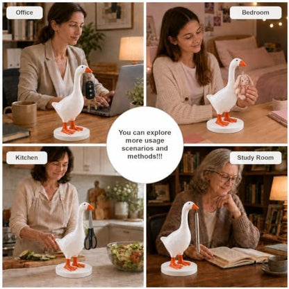 GRAPMKTG 10 Inch Magnetic Desk Goose, Desktop Statue