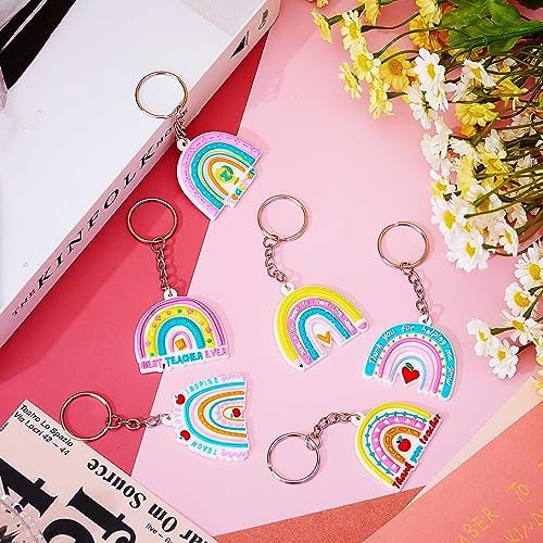 Henoyso 36 Pcs Teacher Keychains Bulk Teachers Appreciation Gifts in