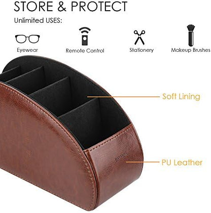 SITHON Remote Control Holder with 5 Compartments