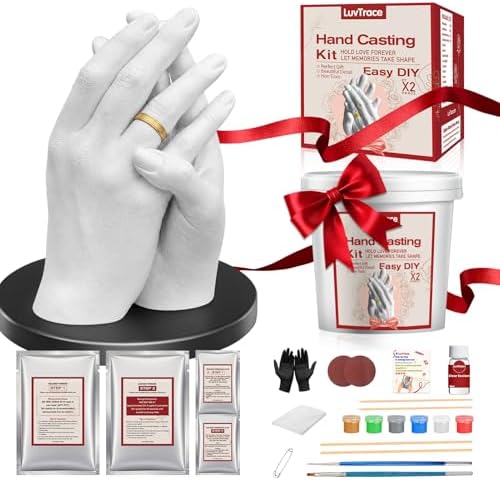 LUVTRACE Hand Casting Kit for Couples with Base,Practice Kit,Sealant
