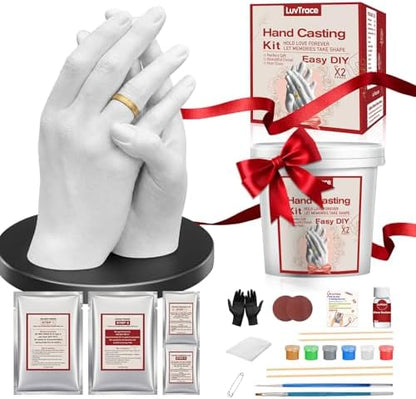 LUVTRACE Hand Casting Kit for Couples with Base,Practice Kit,Sealant