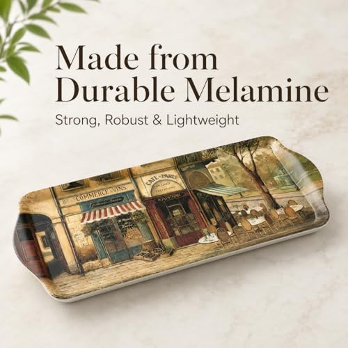 Pimpernel Parisian Scenes Melamine Rectangular Tray – (15.25" x 6.5")