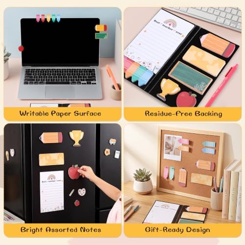 BESARME Teacher Sticky Notes Set with 2 Pens Teacher Supplies