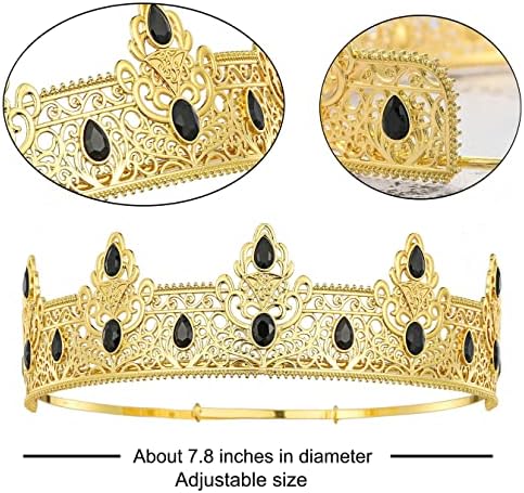 NA King Crown and Birthday Sash, Prom Decoration Gifts for Men