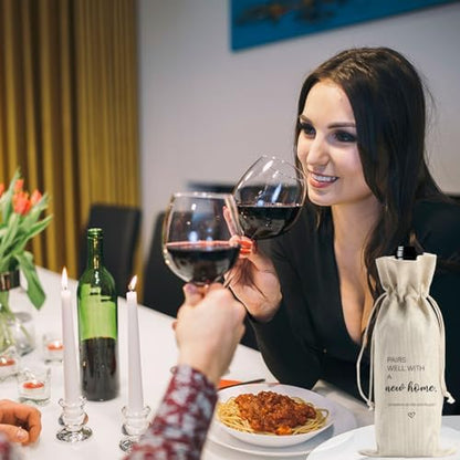 House Warming Gifts: New Home Pairs Well with A New Home Wine Bag