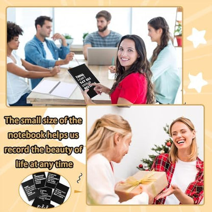 Yeaqee 6 Pcs Christmas Employee Gifts Funny Notepads, Funny, Spiral