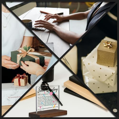 School Secretary Gifts, Thank You Desk Sign for Office Staff