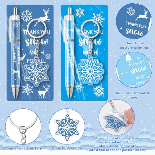 ANGOLIO Winter Snowflake Gifts Bulk 230Pcs Winter Snowflake Bookmarks