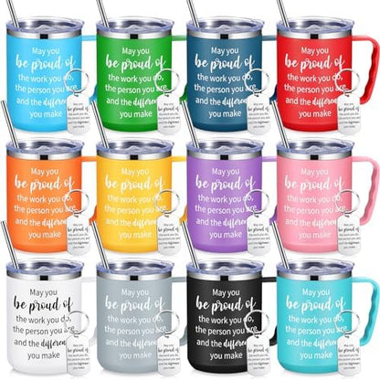 12 Sets Employee Appreciation Coffee Mug Gift 17oz Insulated Stainless