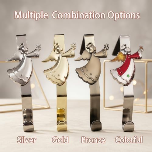 Christmas Stocking Holder for Mantle Set of 8, Reusable Christmas