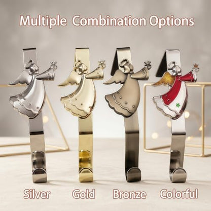 Christmas Stocking Holder for Mantle Set of 8, Reusable Christmas