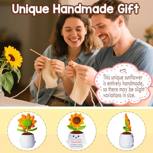 Get Well Gifts for Women Men, Inspirational Positive Sunflower
