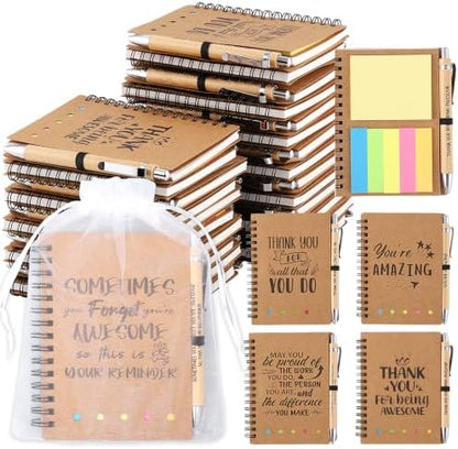 72 Pcs 24 Sets Employee Teacher Appreciation Gifts Bulk for Coworker