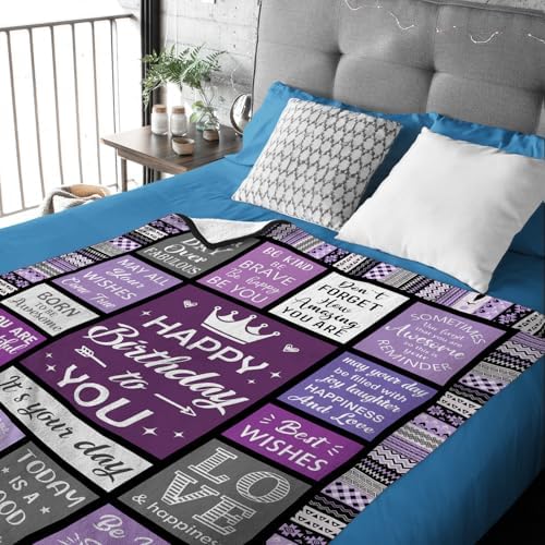 Yamco Birthday Gifts for Women - Happy Birthday for Woman Throw