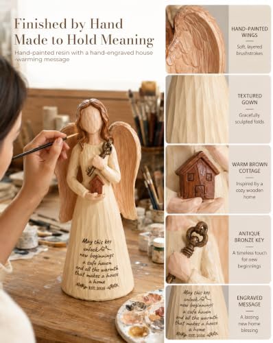 Housewarming Gifts New Home, Guardian Angel Figurine for New