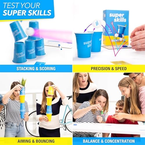 Super Skills Party Games for Teens, Kids, Adults - Fun Family Board