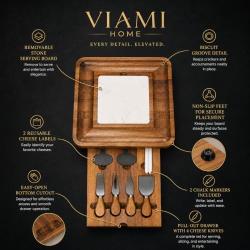 Acacia Charcuterie Board Set, Hosting Essentials, Cheese Platter