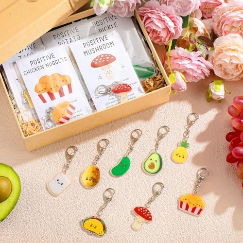 Landical Positive Food Keychain Food Service Gift