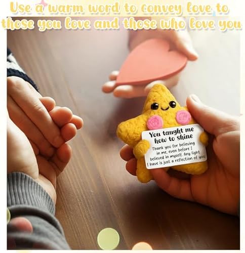 AVALYNNE Crochet Star Thank You Gift for Mentor, Teacher, Mom, Dad