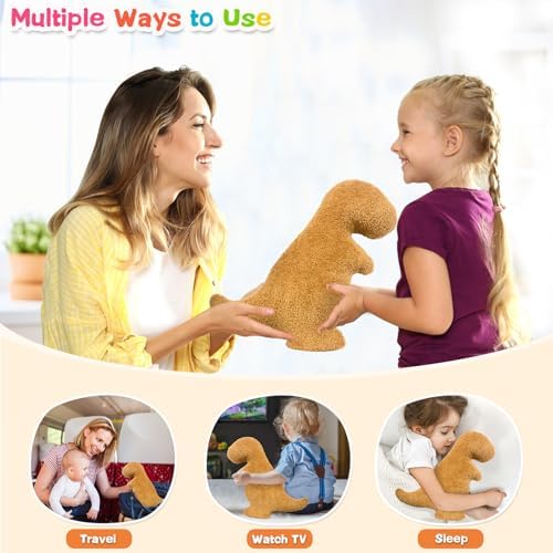 Dino Nuggets Pillow Plush, Dinosaur Chicken Plush Nuggets Pillow for