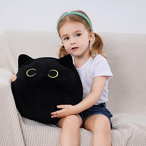 WeBingo Black Cat Plush Toy 16'', Giant Cat Stuffed Animal Plushies