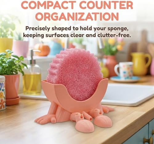 Hanging Sponge Holder with Drain Holes for Kitchen Sink