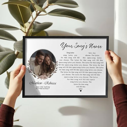 H-DEWALL Customized Song Lyrics Poster Family Portrait Gifts For