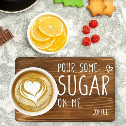 Funny Pour Some Sugar on Me Sign Coffee Lover Decor Barista Baker