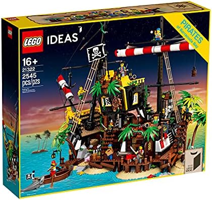 LEGO Ideas Pirates of Barracuda Bay 21322 Building Kit, Cool Pirate