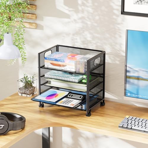 Simple Trending 5-Tier Paper Tray Organizer, File Organizer for Desk