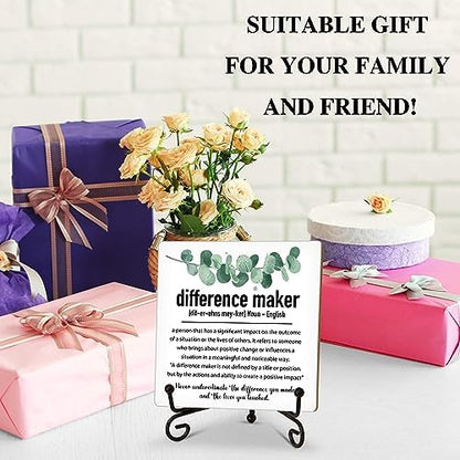 Difference Maker Definition Desk Decor, Thank You Gifts For Women Men