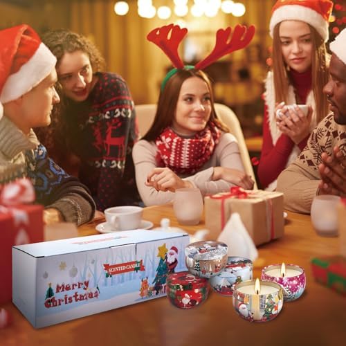 16Pack Christmas Scented Candles Gift- Aromatherapy Candle-Soy