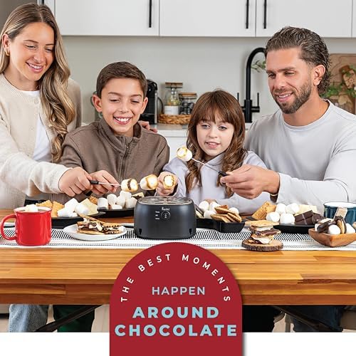 Kusini 2 in 1 Electric Fondue Set & Smores Maker Tabletop Indoor Kit