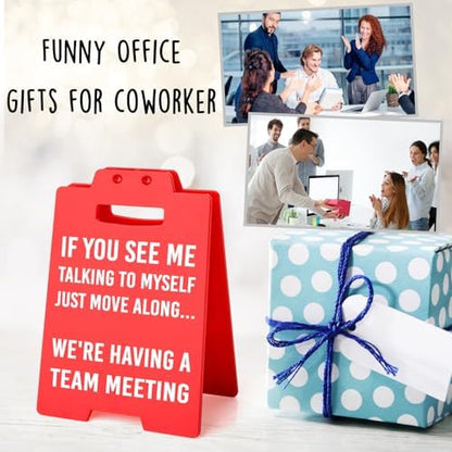Funny Office Desk Decor Signs Gag Gifts for Coworker Boss Leader
