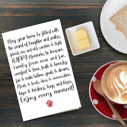 Qiliji New Home Card, New House Card for Men Women, Housewarming Card