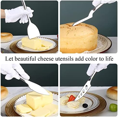 Berglander Cheese Knife Set of 5 for All Types of Cheese, Stainless