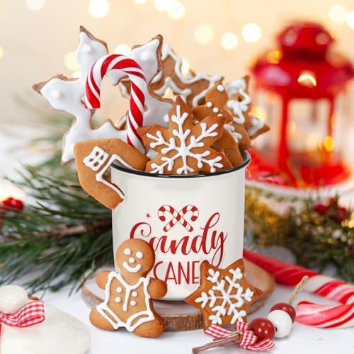 Nefelibata Christmas Candy Bowl Ceramic Canister Tiered Tray Decor