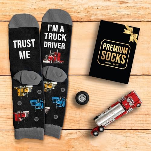 Truck Driver Gifts - Gifts For Truck Drivers, Trucker Gift, Fun Socks