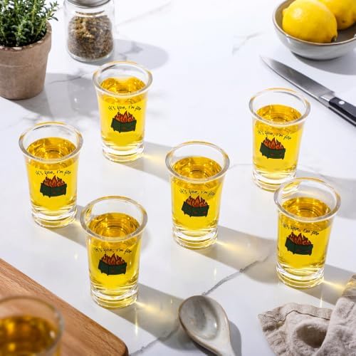 Roowest 10 Pcs Dumpster Fire Gifts for Coworker 1.18 oz Adults Acrylic